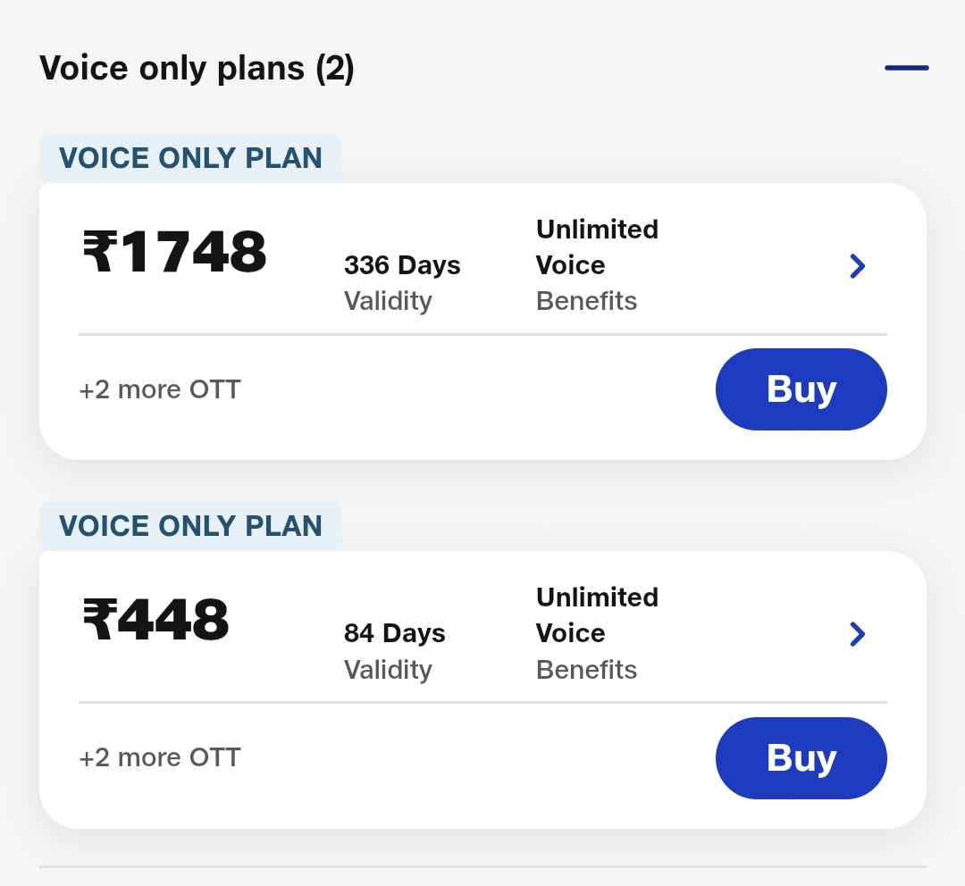  Voice only plan 2025
